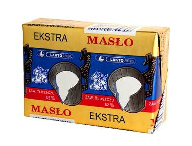 Masło EKSTRA 82% kostka 200g 